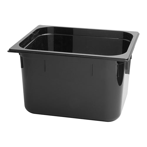 Black Polycarbonate GN 1/2 Gastronorm Food Pan | CaterChef | 200 mm | 11.8 L 1