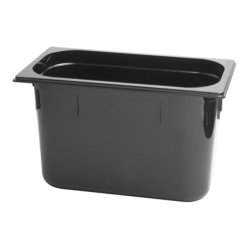 Black Polycarbonate GN 1/3 Gastronorm Food Pan | CaterChef | 200 mm | 7 L 1