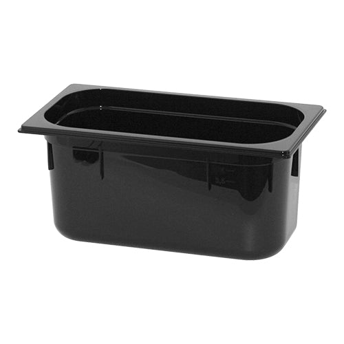 Black Polycarbonate Gastronorm Pan GN 1/3 | CaterChef | 150 mm | 5.3 L 1