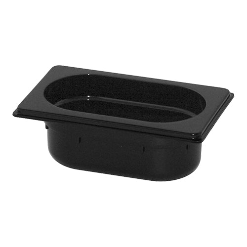 GN 1/9 Gastronorm Pan Black Polycarbonate | CaterChef | 65 mm | 0.5 L 1