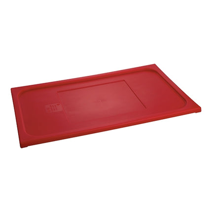 GN 1/1 Airtight Gastronorm Lid, Red Polypropylene | CaterChef | 53 x 32.5 cm 1