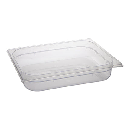GN 1/2 Gastronorm Pan, Transparent Polypropylene | CaterChef | H 65 mm | 3.9 L 1