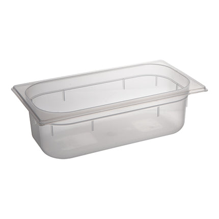 Polypropylene GN 1/3 Gastronorm Food Pan | CaterChef | Transparent | 100 mm | 3.5 L 1