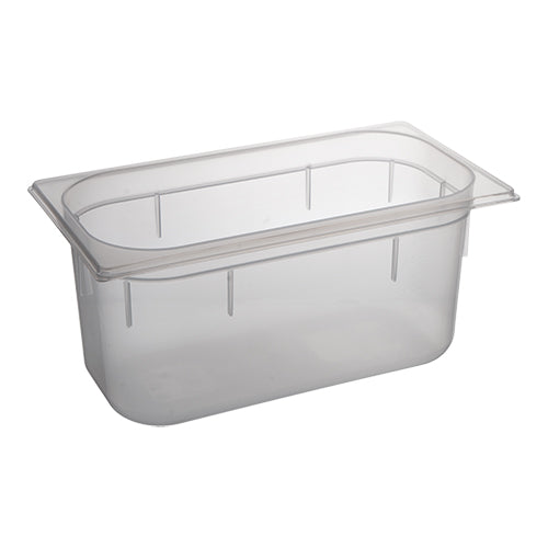 CaterChef GN 1/3 Gastronorm Food Pan, Transparent PP | 150 mm | 5.3 L 1