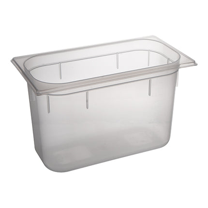CaterChef GN 1/3 Gastronorm Food Pan, Transparent PP | 200 mm | 7 L 1