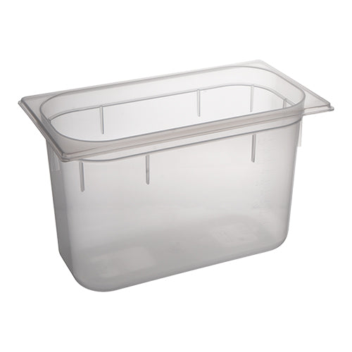 CaterChef GN 1/3 Gastronorm Food Pan, Transparent PP | 200 mm | 7 L 1