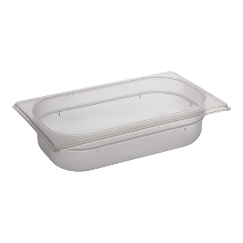 CaterChef GN 1/4 Gastronorm Food Pan, Transparent PP | 65 mm | 1.7 L 1