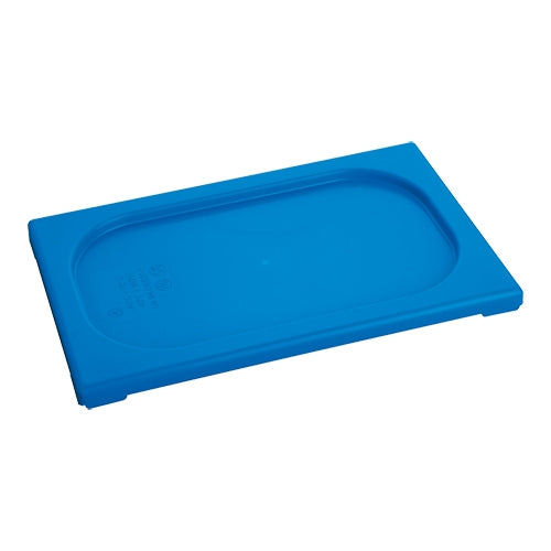 CaterChef GN 1/4 Polypropylene Gastronorm Lid | Airtight Blue | 26.5 x 16.2 cm 1