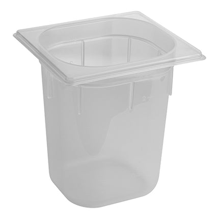 GN 1/6 Polypropylene Gastronorm Pan 200 mm | CaterChef | Transparent | 3.1 L 1