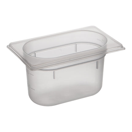 Polypropylene GN 1/9 Food Pan 100 mm | CaterChef | Transparent | 0.8 L 1