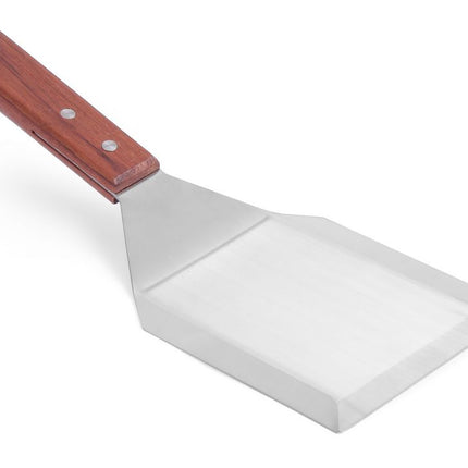 Hamburger Turner with Wooden Handle | HENDI | 305x110mm | Dark Wood