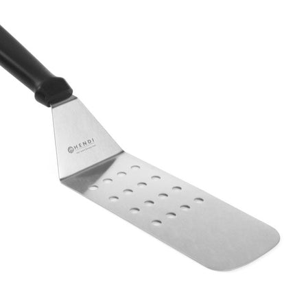 Perforated Flexible Turner with Black Plastic Handle | HENDI | Designed by Robert Bronwasser | 368x76mm
