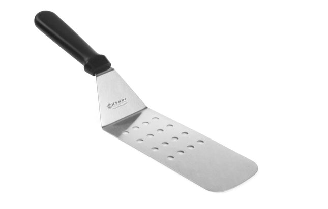 Perforated Flexible Turner with Black Plastic Handle | HENDI | Designed by Robert Bronwasser | 368x76mm