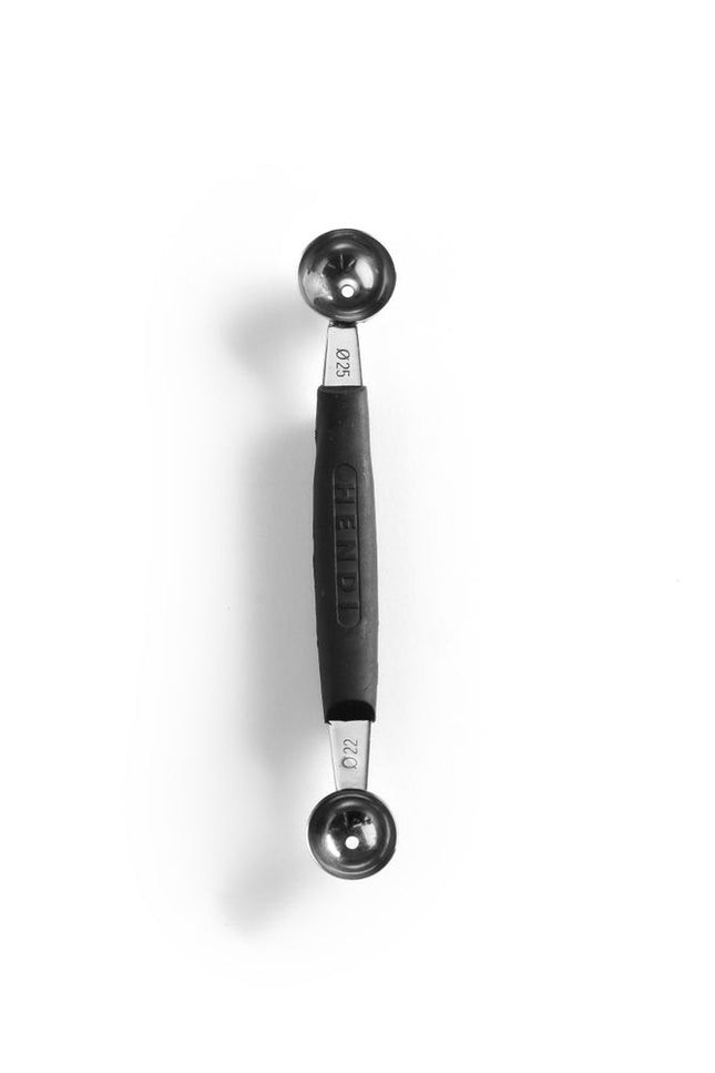 Double Melon Scoop | HENDI | 165mm Length | Ø 22-25mm | Black