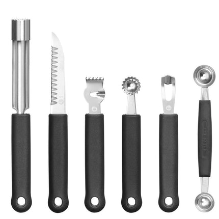 6-Piece Decoration Toolset | HENDI | Black Handles | 280x100x50mm