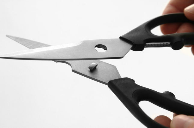 Kitchen Shears Serrated Blade | HENDI | Black Softgrip Handle | 200mm Length 2