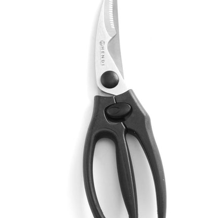 Poultry Shears High Carbon Steel | HENDI | Black Softgrip Handle | 240mm Length