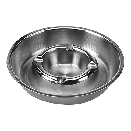 Stainless Steel Ashtray | EMGA | Ø14 x H2.4 cm 1
