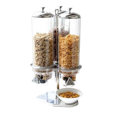 Cereal Dispenser 3 x 4.0 L | Sunnex | Rotating Stand with 3 Transparent Containers | 31.5 x 29.5 x H59.5 cm 1