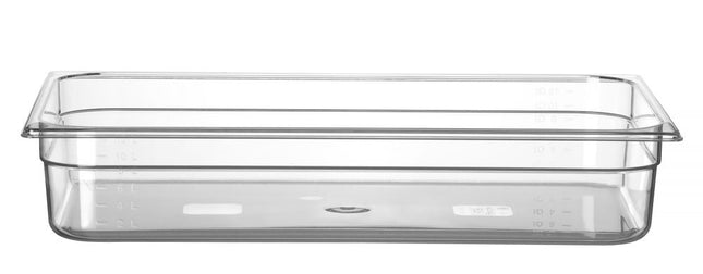 Polycarbonate GN 1/1 Container | HENDI Profi Line | 14L | Transparent | 530x325x100mm