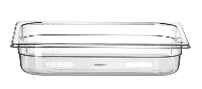Polycarbonate GN 1/2 Container 4L | HENDI Profi Line | Transparent | 325x265x65mm