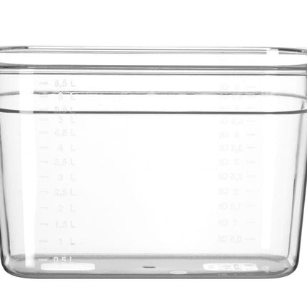 Polycarbonate GN 1/3 Container | HENDI Profi Line | 7.8L | Transparent | 325x176x200mm