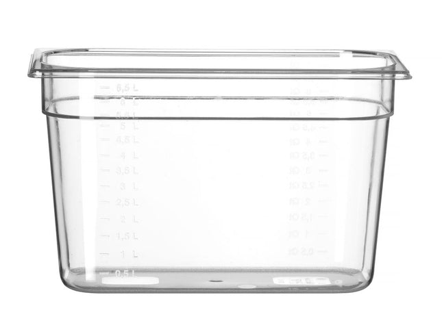Polycarbonate GN 1/3 Container | HENDI Profi Line | 7.8L | Transparent | 325x176x200mm