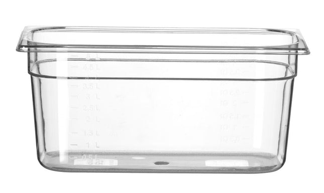 Polycarbonate GN 1/3 Container | HENDI Profi Line | 5.7L | Transparent | 325x176x150mm