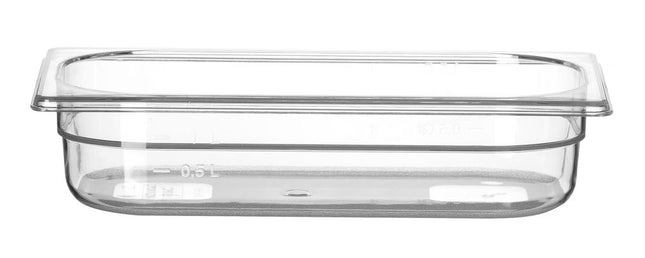Polycarbonate GN 1/3 Container 2.5L | HENDI Profi Line | Transparent | 325x176x65mm