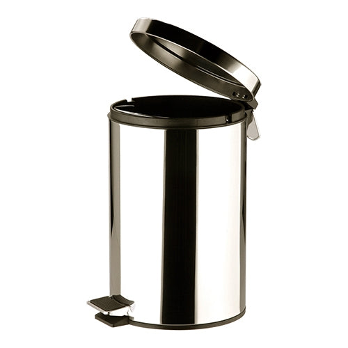 Sunnex Stainless Steel Pedal Bin with Inner Bucket | 12 L | Ø25 x H39 cm 1