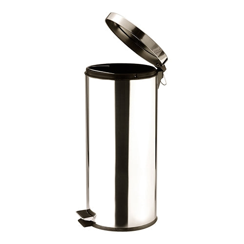 Sunnex Stainless Steel Pedal Bin with Inner Bucket | 30 L | Ø29 x H65 cm 1