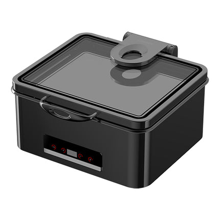 Black Electric Dry-Heat Chafing Dish GN 2/3 | Sunnex | Digital Control, Soft-Close Glass Window | 476 W | 42 x 48 x H25.5 cm 1