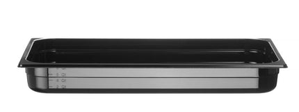Polycarbonate GN 1/1 Food Storage Container | HENDI Profi Line | 9L | Black | 530x325x65mm
