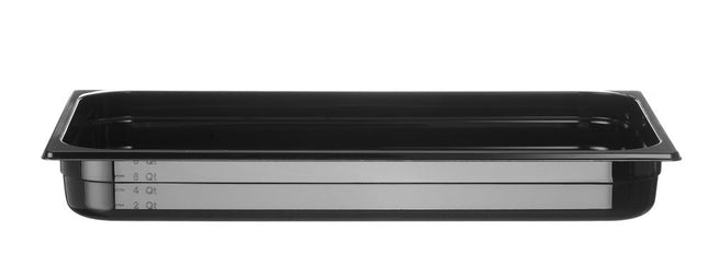 Polycarbonate GN 1/1 Food Storage Container | HENDI Profi Line | 9L | Black | 530x325x65mm