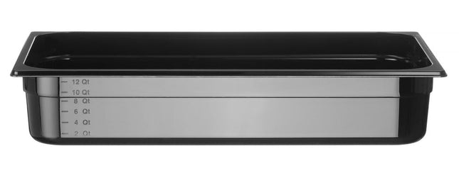 Polycarbonate GN 1/1 Food Storage Container | HENDI Profi Line | 14L | Black | 530x325x100mm