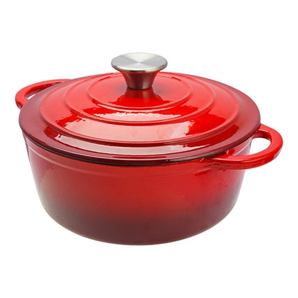 Sunnex Enamelled Cast Iron Braising Pan with Lid | Red | Ø20 cm | 2.5 L 1