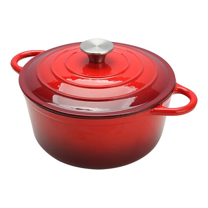 Sunnex Enamelled Cast Iron Braising Pan with Lid | Red | Ø28 cm | 6.5 L 1