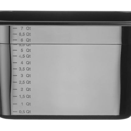 Black Polycarbonate GN 1/3 Container | HENDI Profi Line | 7.8L | 325x176x200mm