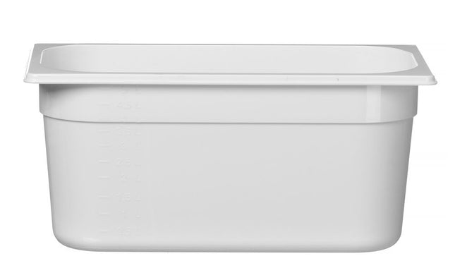 GN 1/3 White Polycarbonate Container | HENDI | 5.7L | 325x176x150mm