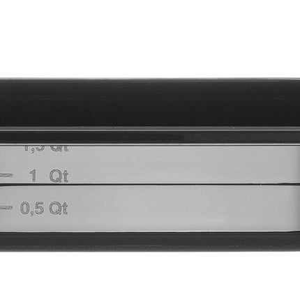 Black Polycarbonate GN 1/4 Container | HENDI Profi Line | 1.8L | 265x162x65mm