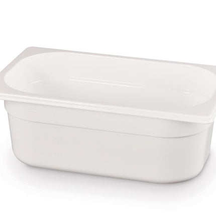 Polycarbonate GN 1/4 Food Container | HENDI | 2.8L | White | 265x162x100mm