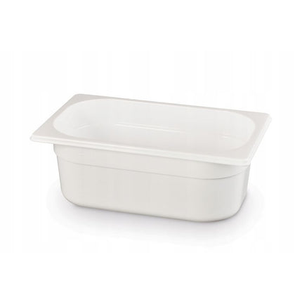 GN 1/4 White Polycarbonate Container | HENDI | 1.8L | 265x162x65mm