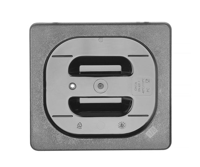Lid for GN containers COOL, HENDI, COOL, GN 1/6, Black, 176x162mm