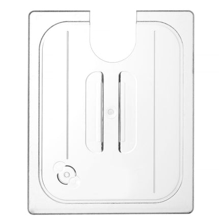 Lid for GN 1/2 Containers with Sous Vide Stick Recess Transparent | HENDI 265x325mm