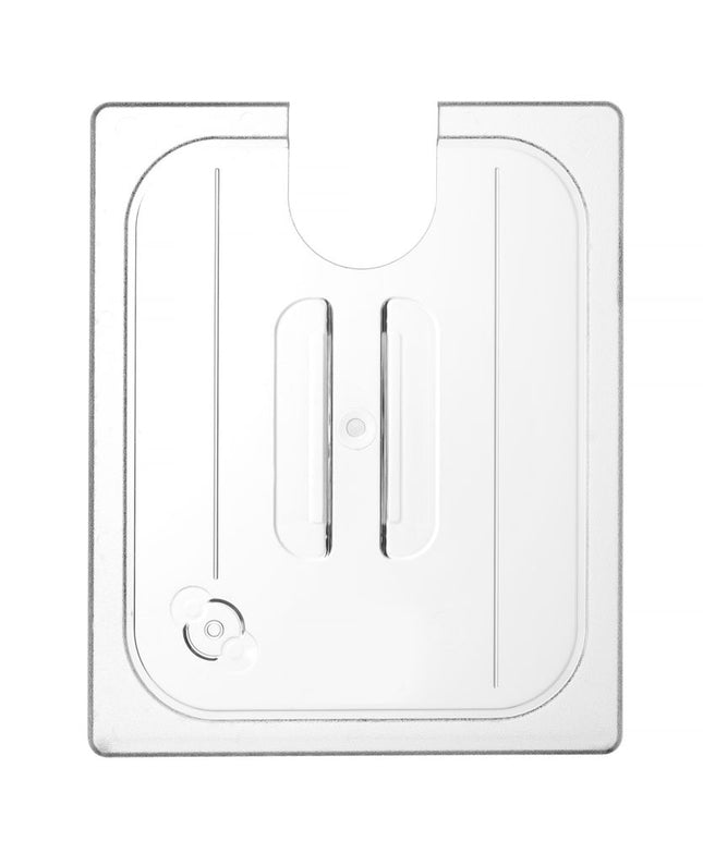 Lid for GN 1/2 Containers with Sous Vide Stick Recess Transparent | HENDI 265x325mm