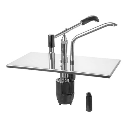 Lever Sauce Dispenser for GN 1/3 Containers | Hovicon | Stainless Steel 18/8 | Adjustable up to 40 g | H35 x W17.6 x D32.5 cm 1