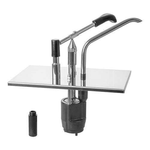 Lever Sauce Dispenser for GN 1/4 Containers | Hovicon | Stainless Steel 18/8 | Adjustable up to 40 g | H35 x W16.2 x D26.5 cm 1