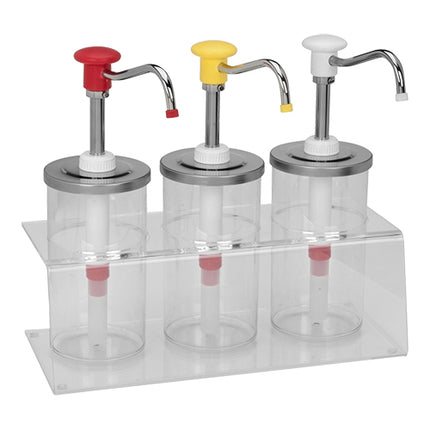 3-Compartment Sauce Dispenser | Hovicon | 20 ml Dosage | 3 x 1.65 L 1