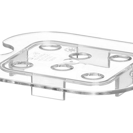 Perforated Drip Shelf for GN 1/6 Containers | HENDI Profi Line | Polycarbonate | Transparent | 118x106mm