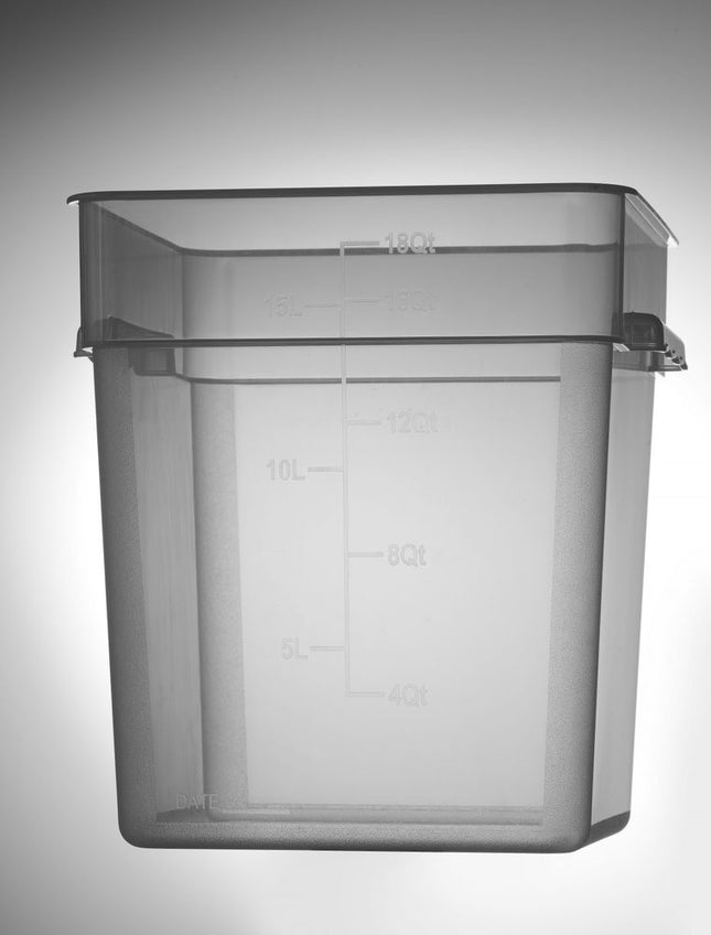 Food container with graduation, HENDI, 17,2L, 290x290x(H)320mm
